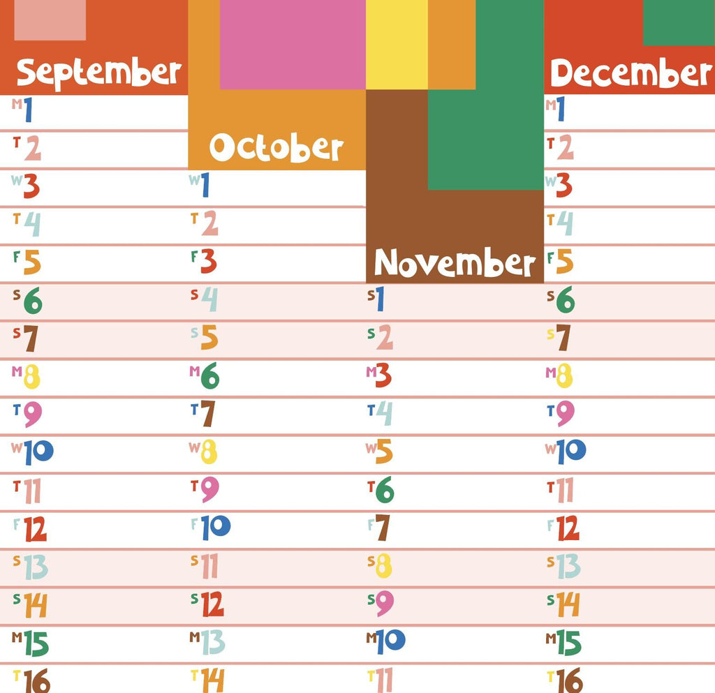 Academic Year Wall Planner 2025/26