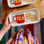 Tea and Biscuits Melamine Tray