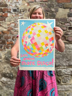 Less Drama, More Disco Riso Print